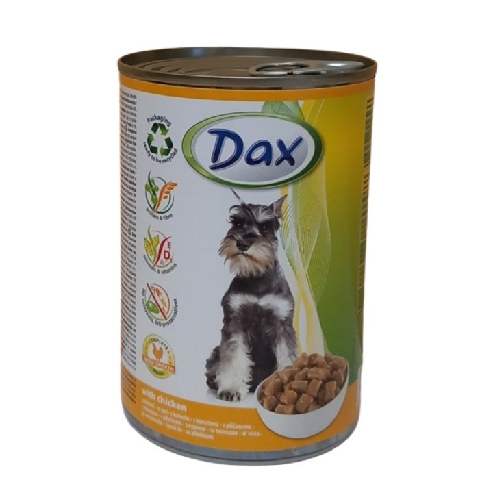 Dax 415g with chicken dog / karton